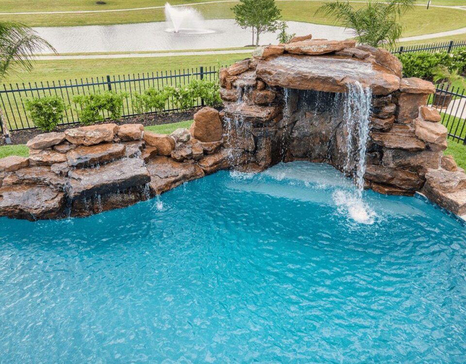 Large grotto and rockwall